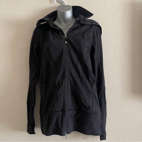 Lululemon athletica black stride jacket full zipper size 10 - Picture 8 of 8